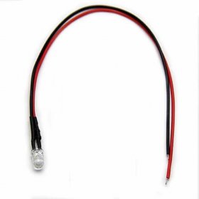 50pcs Pack 10mm LED Pre Wired light 3V/6V/12V/24V 20cm F10 Straw Hat Round Top Bulbs Light Lamp for DIY Car Boat Toys Party lighting Project