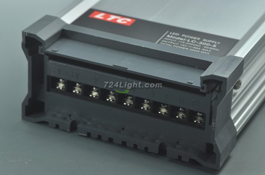300 Watt LED Power Supply 5V 60A LED Power Supplies Rain-proof AC 175 - 240V For LED Strips LED Light