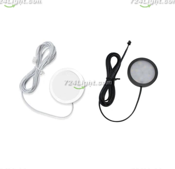 A-Series 6 Pack (6*2W) Dimmable CRI 90 Ultra Thin LED Under Cabinet Puck Lights With Dimmer & Power Adapter, All Accessories Included