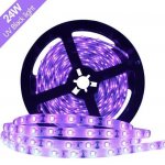24 W 16.4FT/5M UV 2835 3528 300LEDs 395nm-405nm Night FishingLight LED Strip