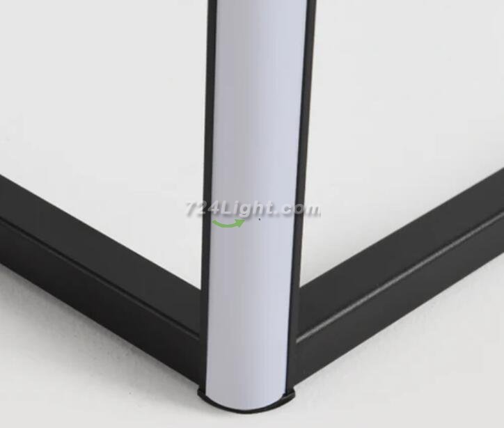 RGB Corner Floor Lamp Nordic Modern LED Floor Lamp Ambient Light w/ Remote Controller