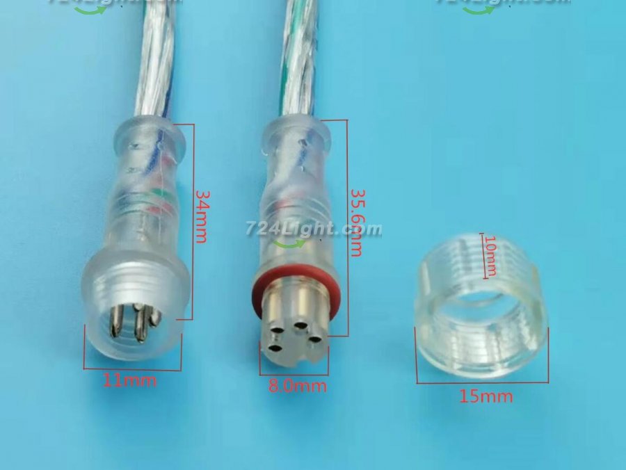 4 PIN waterproof connector (RGB)