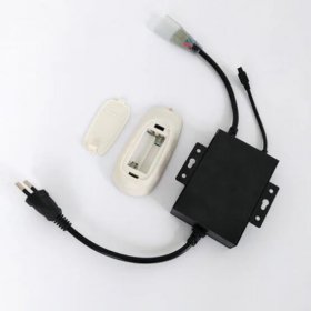 RGB LED Controller, 1500W Max High-Voltage WiFi Color Changing RGB Controller (Aluminum) with IR Remote and Music Time APP Control System for AC110-130V/ 200-240V LED Tape Rope Strip Lights