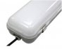 Milky White Cover T8 LED Tube Lights with Striped Clear Tri-proof T8 Tube Fixture for Single Tube