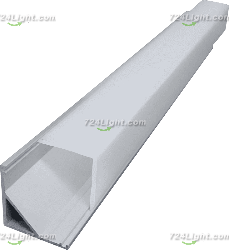 45 degree right angle line light hard light strip ceiling light shell light with card slot aluminum slot 1616