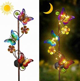 LED Solar Butterfly Lights for Your For Garden, Patio, Yard, Landscape Decor - 2 Pack