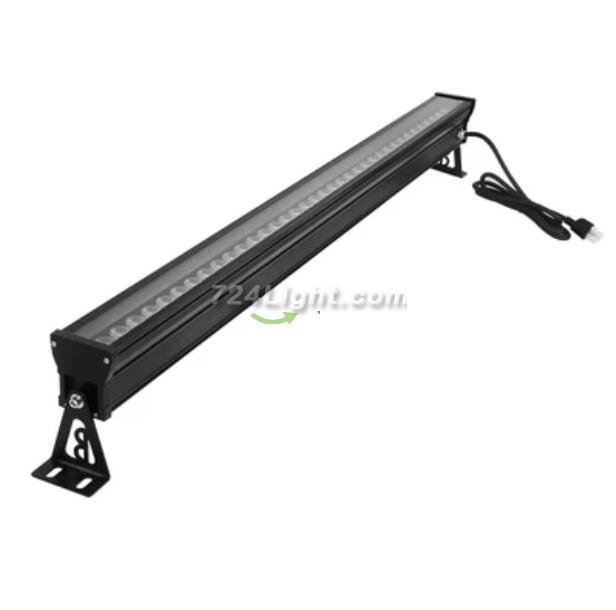 Linkable 7060 Linear LED RGB Wall Washer Lights with Remote Controller, 36W Waterproof Color Changing Wall Washer LED Light for Outdoor/Indoor Lighting Projects, Hotels, Building Wall Decorations