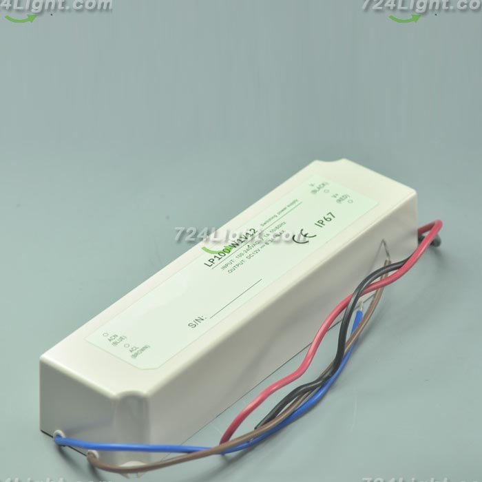 100 Watt LED Power Supply 24V 4.17A LED Power Supplies Waterproof IP67 For LED Strips LED Lighting