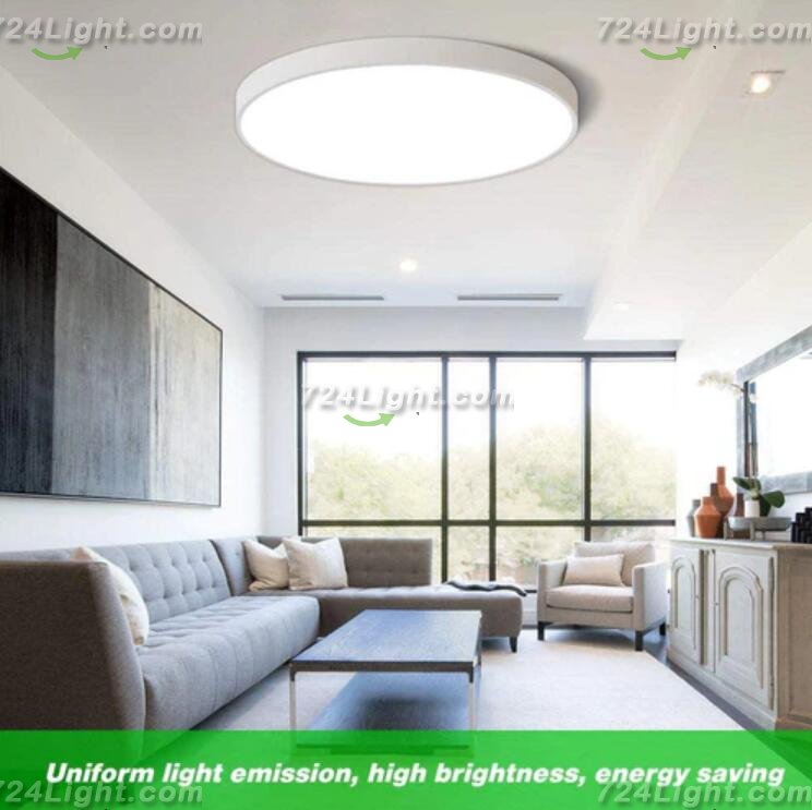 12 Inch 24W Flush Mounting Modern LED Ceiling Lights for Bedroom, Kitchen, Bathroom