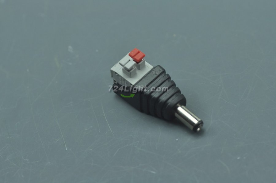 Female Male 2.1mm X 5.5mm DC Power Connector DIY Spring Clamp Quick Fix