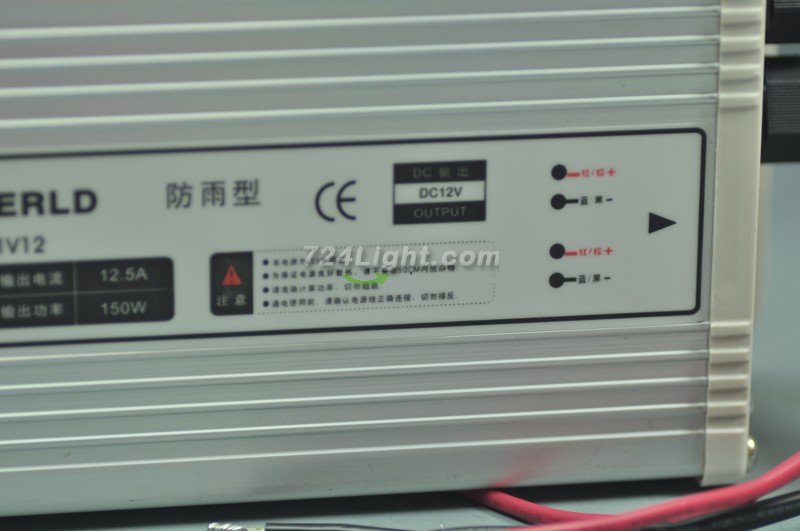 150 Watt LED Power Supply 12V 12.5A LED Power Supplies Rain-proof For LED Strips LED Light