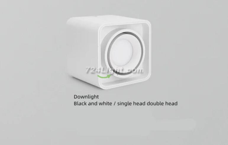 4PCS Pack 7W/10W 110V 220V AC Square LED Downlight Anti-glare Single Head LED Spotlight for Living Room Home Ceiling Aisle Lighting