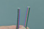 4Pins Male Female Connector Cable for 3528 5050 SMD RGB LED light Strip a pair RGB Connect Cord