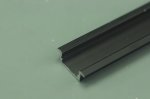 1.5 meter 59" Black LED Aluminium Super Slim 8mm Extrusion Recessed LED Aluminum Channel LED Profile With Flange