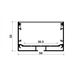 Line light hard light bar shell aluminum aluminum groove 5032