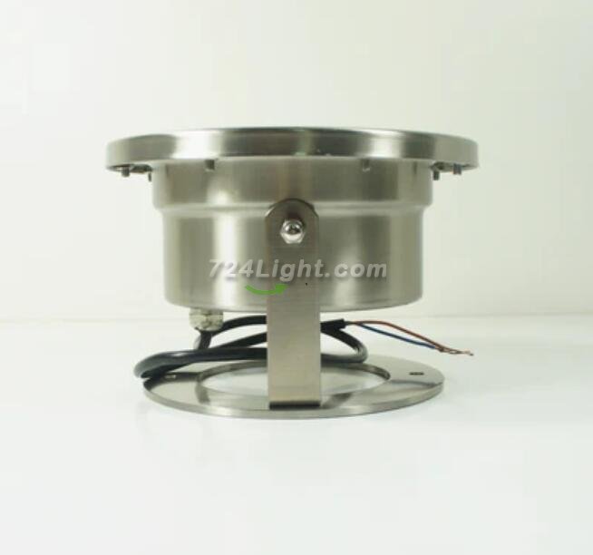 4 Pack 18W LED Under Water Light, Stainless Steel Housing, 190mm in Diameter, Single Color DC24V, IP68 Waterproof Fountain Light