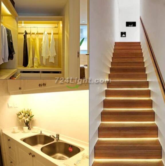 High CRI 90 Strip Light LED, Flexible 12V LED Strips, SMD3528-300 60 LEDs 300LM Per Meter, 8mm Wide Tape