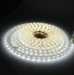 AC 110V 220V SMD5050 High Voltage Flat Strip Light 60 LEDs Per Meter 12mm Width with Wall Outlet Power Plug