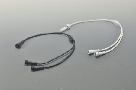 (image for) LED Light Splitter Female 2pin 1 to 2 Male Adapter Connector Cable 43cm