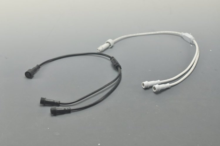 (image for) LED Light Splitter Female 2pin 1 to 2 Male Adapter Connector Cable 43cm