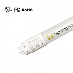 UL Listed T8 LED Tube Light 4FT 18W LED Bulb (45W Fluorescent Tube Equivalent), 1800LM, Daylight White 5000K, Nano Shell, Frosted Cover, Single Ended Power, G13 Lighting Fixture