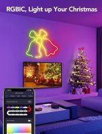RGB Dream Color LED NEON Strip Light Kit in 16.4FT with 300LEDs Lighting Kit with APP Controlled Sound Active function Wireless Remote Control