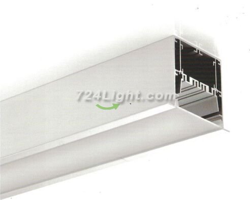 Super 18.5mm Strip LED Aluminium Extrusion Recessed 75mm(H) x 95mm(W) 1 meter(39.4inch) LED Profile