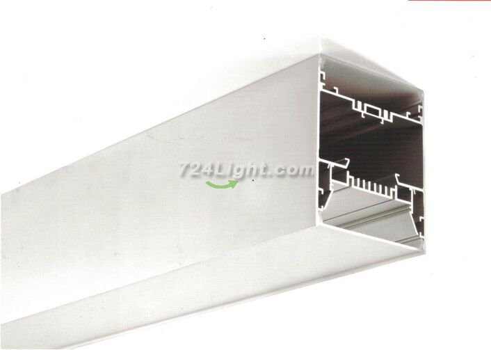 1 Meter 39.4\" Suspended LED Aluminum Profile 120mm(H) x 75mm(W) Suit 70mm Flexible LED Strips