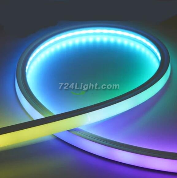 Free Shipping LED Neon Rope Lights RGBW Color 20x20(mm) SPI TM1814 Addressable LED Strip w/ 10Pixels/M 60LEDs/M Flexible Rope Lights Waterproof, Custom Cuttable Neon Lighting for In&Outdoor