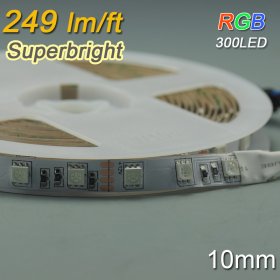 Superbright RGB LED Flexible Light Strip SMD5050 Multicolor Strip Light 12V 5 meter(16.4ft) 300LEDs