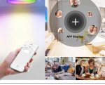 6Pack WiFi Intelligent LED Downlight RGBCW WiFi APP Controlled LED Downlight 3 Inch 5W 120V /220V AC, Dimmable RGBCW 2700-6500K Color Changing, Compatible with Alexa/Google, Ceiling Lights