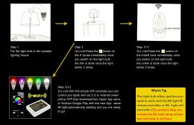 6W E27 RGBW Full Color LED Bulb Kits