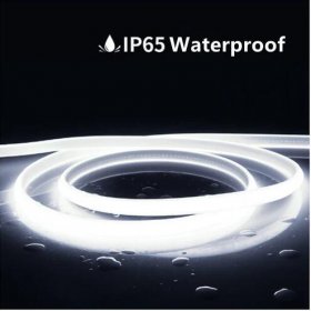 32.8Feet 110V AC / 220V AC Spotless FCOB LED Flexible Strip Light, IP65 Waterproof High Brightness with Inline Switch