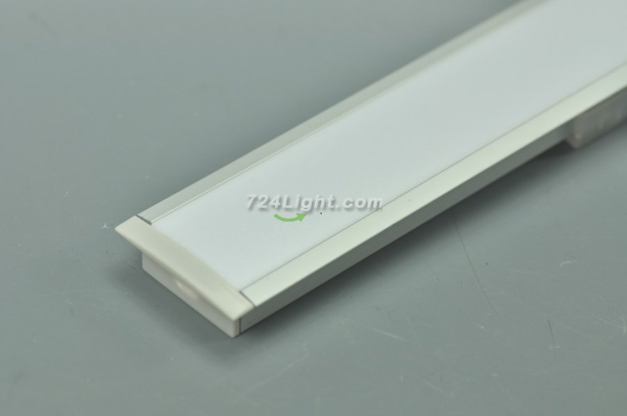 Super wide 23.5mm Strip Recessed LED Aluminium Extrusion Recessed LED Aluminum Channel 1 meter(39.4inch) LED Profile