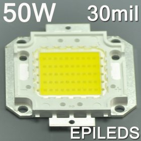 EPILEDS 50W High Power LED Beads Chip 4000 Lumens 30*30mil LED Chips