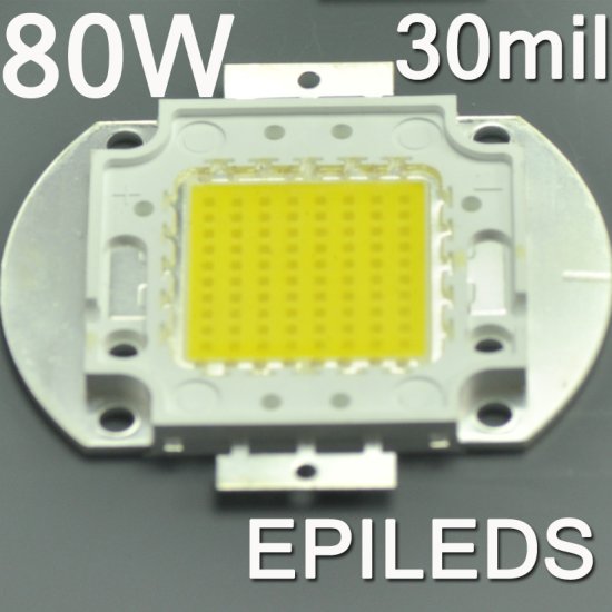 (image for) EPILEDS 80W High Power LED Chip Light 6400 Lumens 30*30mil Chip LED Light