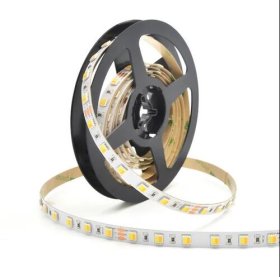 12V Dual White LED light Strip, 16.4FT/5Meter SMD5050-300 60 LEDs Per Meter 2 in 1 Color Temp-Adjustable Flexible LED Strip Light