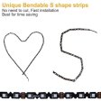 (image for) S-Shape Bias Lighting for HDTV -3.3ft/1M and 6.6ft/2M RGB LED Backlight Strip 12V Powered Bendable Strip Kit for Flat Screen TV LCD, Desktop Monitors. No Need to Cut.