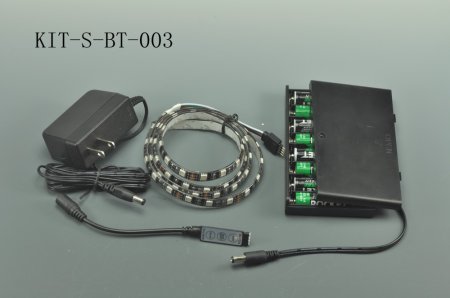 (image for) 1M LED Strip Battery Kit 5050 RGB LED Battery Kit with 8 AAA Battery Box