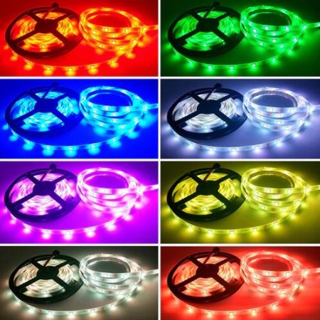 (image for) 32.8FT/10Mtr RGB LED Strip Lights Kit, SMD5050 30LEDs/Mtr, WiFI Wireless, Smart APP controlled