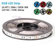 (image for) 16.4FT/5M SMD5050-300 LED Strips RGB Color High Density Tri-Chip 60 LEDs Per Meter 10mm Wide RGB LED Tape