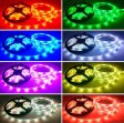 (image for) 16.4FT/5Mtr 150LEDs RGB LED Strip Light Kit SMD5050 30LEDs/Mtr Bluetooth Wireless Smart APP control