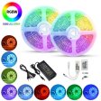 (image for) 32.8ft (10Mtrs) 600LED SMD5050 RGBW Strip LED Kit Music Sync, IR Remote, WiFi APP Controlled, Alexa Compatible