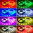 (image for) RGB LED Strip Lights, 32.8FT/10M SMD5050 300leds Waterproof RGB Color Changing LED Strip Light Kit