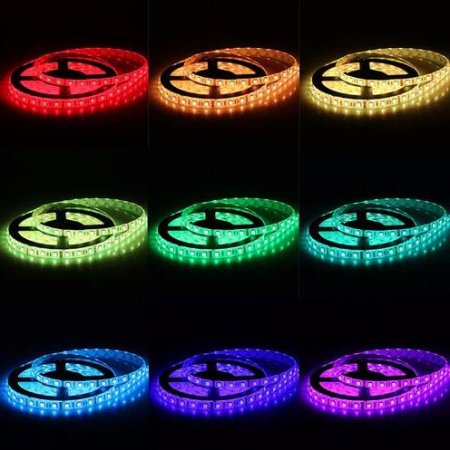 (image for) RGB LED Strip Lights, 32.8FT/10M SMD5050 300leds Waterproof RGB Color Changing LED Strip Light Kit
