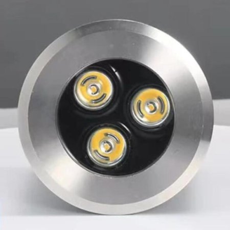 (image for) 10Pack RGBW IP68 Waterproof Outdoor LED Underground Light 3W 24V Deck light Buried Lamp Spotlight for Pathway Driveway Garden Recessed Landscape with Stainless Steel Body PC Cover Tempering Glass Len