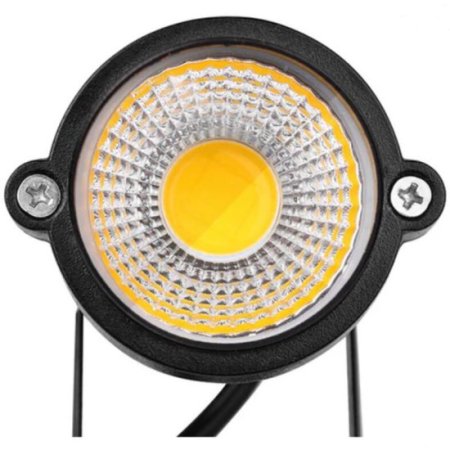 (image for) 4 PACK of 5W Warm White Outdoor IP65 Ground Inserted LED Garden Light Bullet Head Black Finish