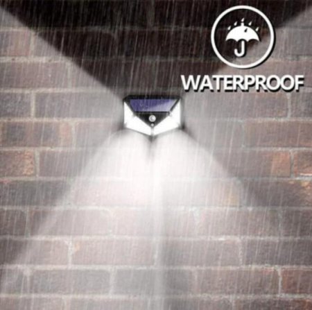 (image for) 4 Pack Solar Lights Outdoor 100 LED IP65 Waterproof Solar Motion Sensor Security Lights