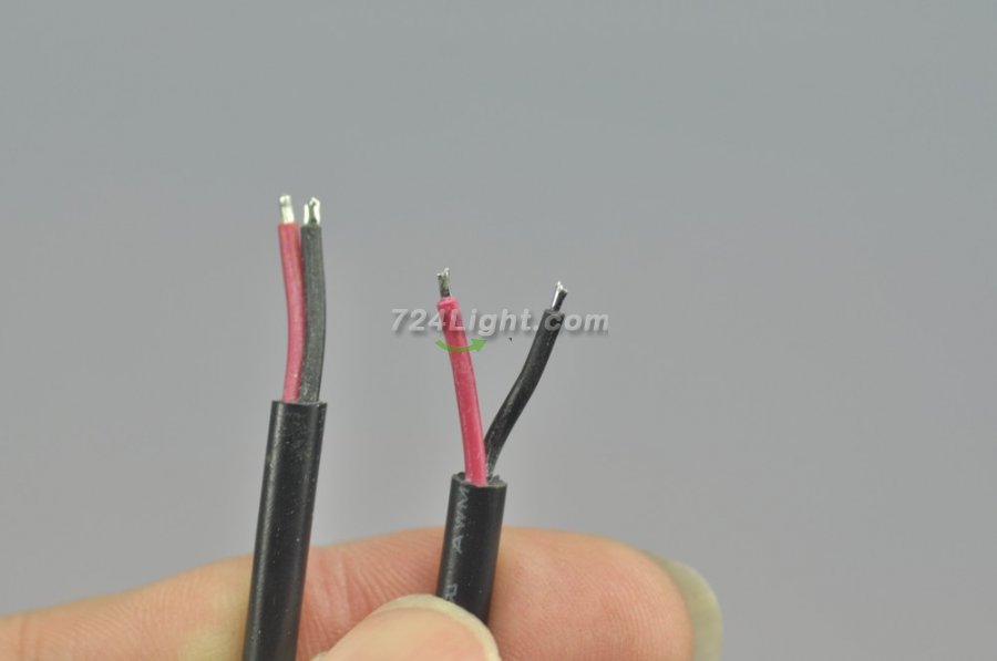 Wholesale Dc Connect Black 22 AWG 16cm Male Female LED Power Supply DC Cable Cord For LED Light