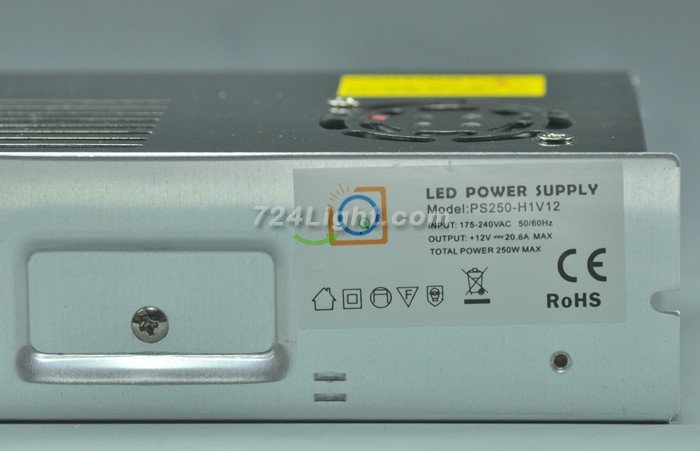 250 Watt LED Power Supply 12V 20.5A LED Power Supplies For LED Strips LED Light